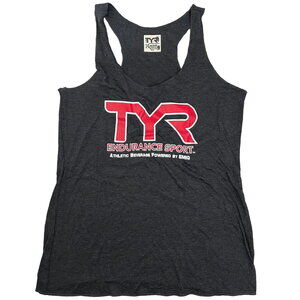 Tyr Womens Endurance Racer Tank - Charcoal Black - Size Medium - Rough Edges